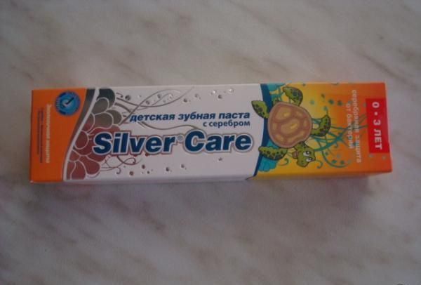 Детская зубная паста с серебром Зеленая дубрава Silver Care фото