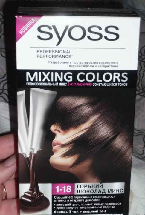 Краска Syoss Mixing Colors 1-18 Горький шоколад Микс фото