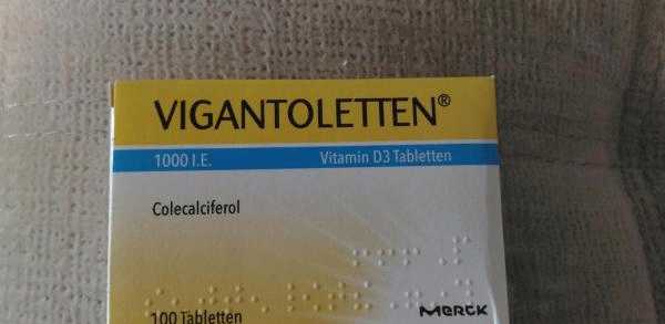 Витамин D3 Merck Vigantoletten Colecalciferol фото