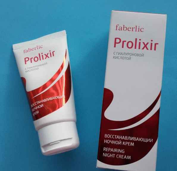Крем для лица ночной Faberlic Prolixir с гиалуроновой кислотой фото