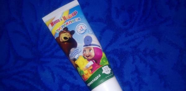 Детская зубная паста-гель Маша и Медведь фото