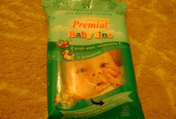 Салфетки влажные для детской гигиены Premial Baby Line фото