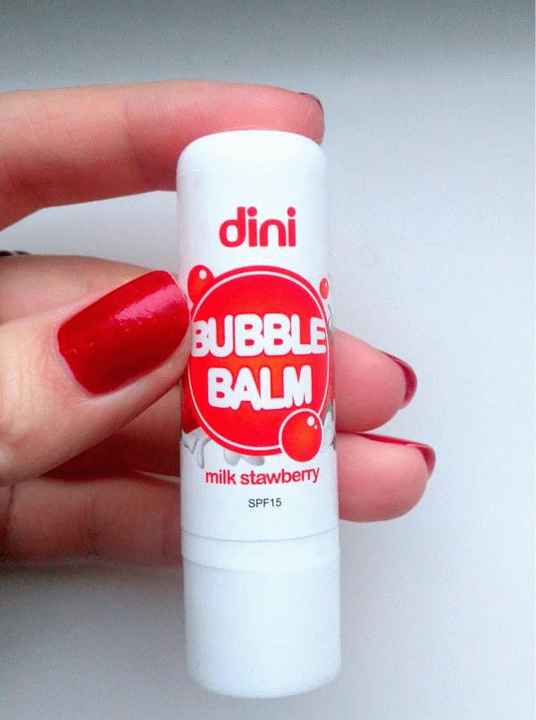 Бальзам для губ Dini Bubble Balm Milk Strawberry фото