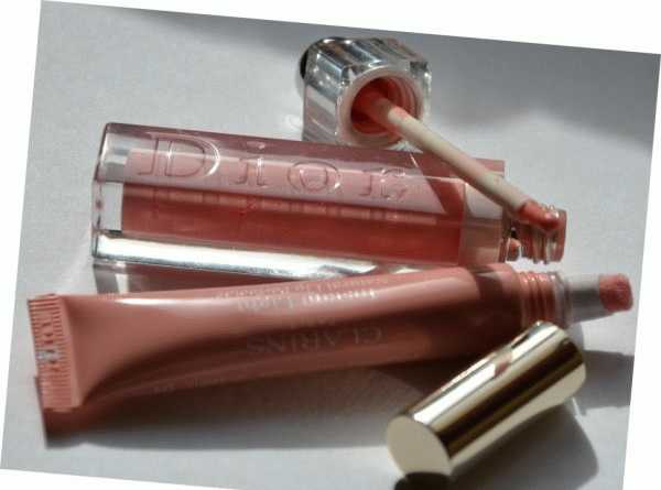 Clarins Eclat Minute Instant Light Natural Lip Perfector #04, Dior Addict Ultra Gloss Glow #247 фото
