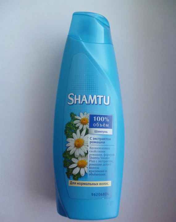 Шампунь Shamtu Прикосновение Ромашки для сухих и поврежденных волос фото