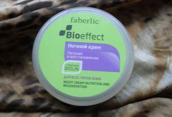 Ночной крем Faberlic Питание и восстановление для всех типов кожи фото