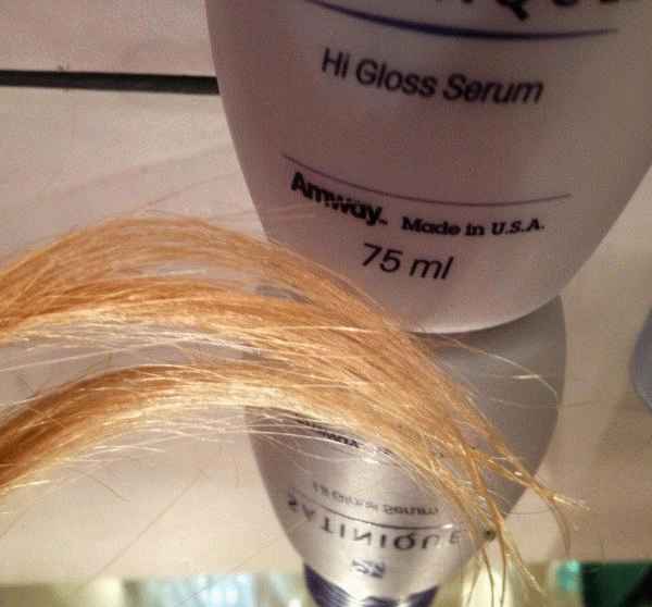 Средство для придания блеска волосам Amway Satinique фото