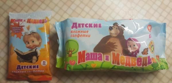Салфетки детские Авангард Маша и медведь фото