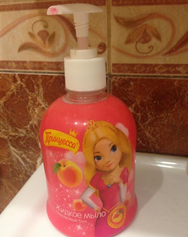 Детское жидкое мыло Clever Company Принцесса Персиковый Бум фото