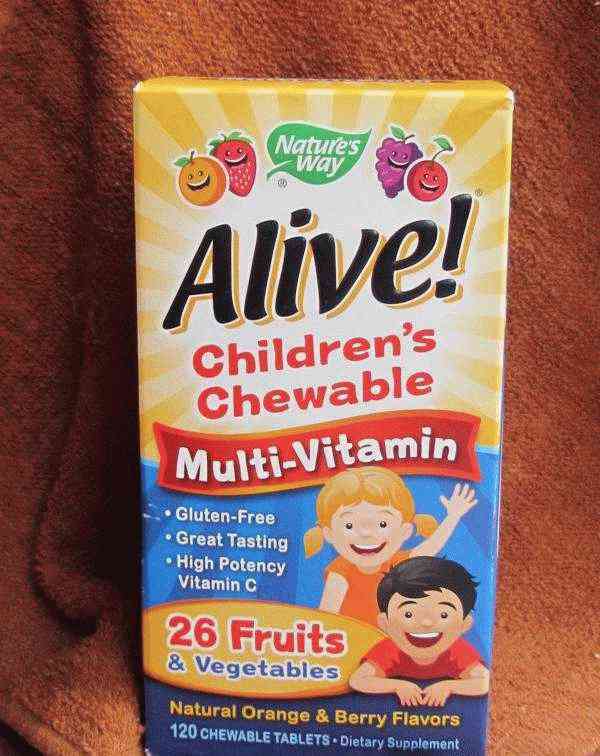 Детские жевательные мультивитамины Natures Way Alive фото