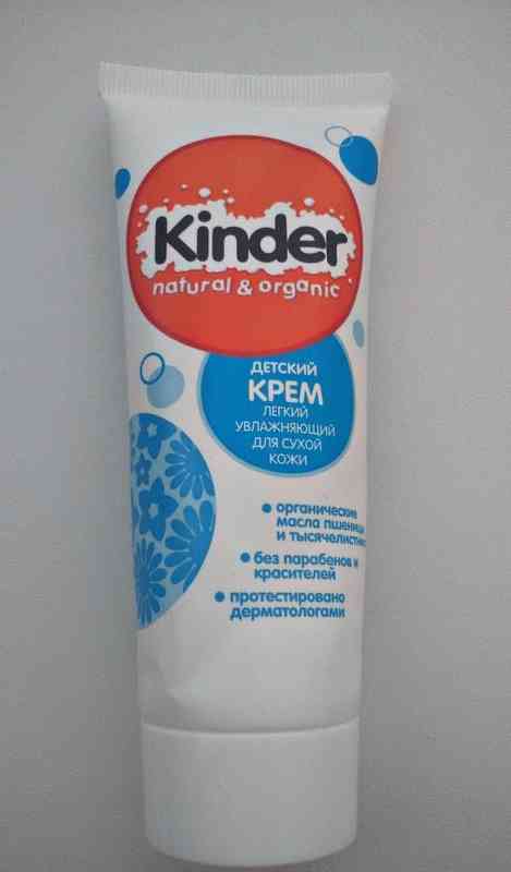 Детский крем Kinder Natural &amp; Organic легкий увлажняющий для сухой кожи фото