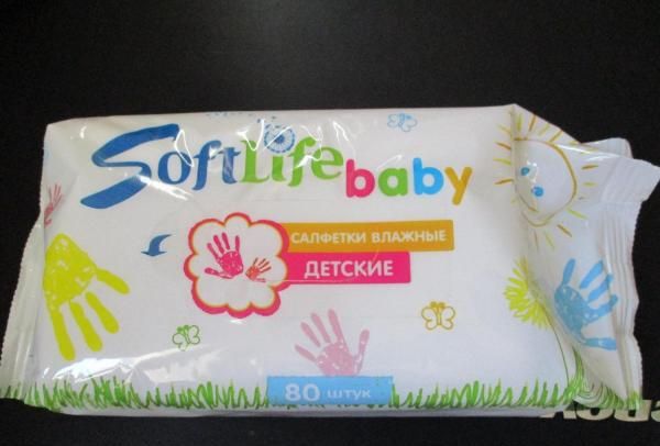 Салфетки влажные детские SoftLife baby фото