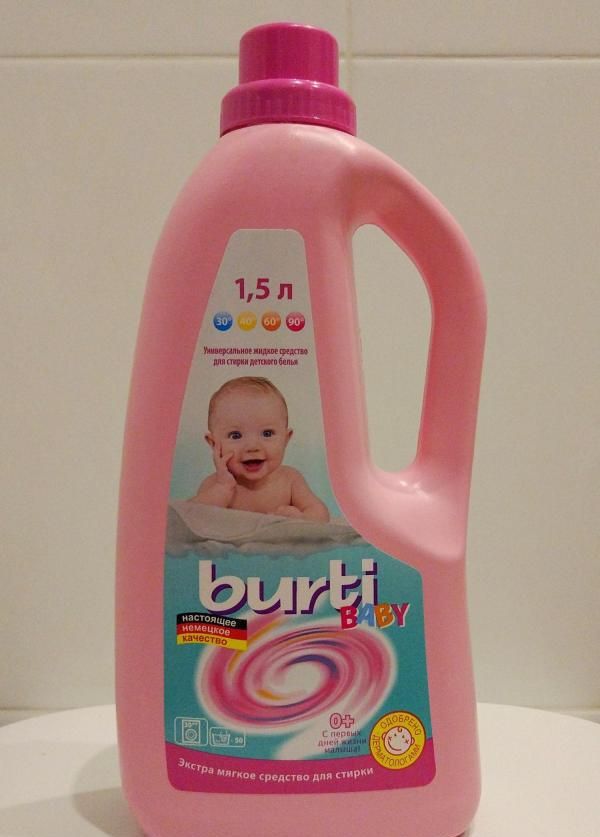 Универсальное жидкое средство Burti Baby для стирки детского белья фото