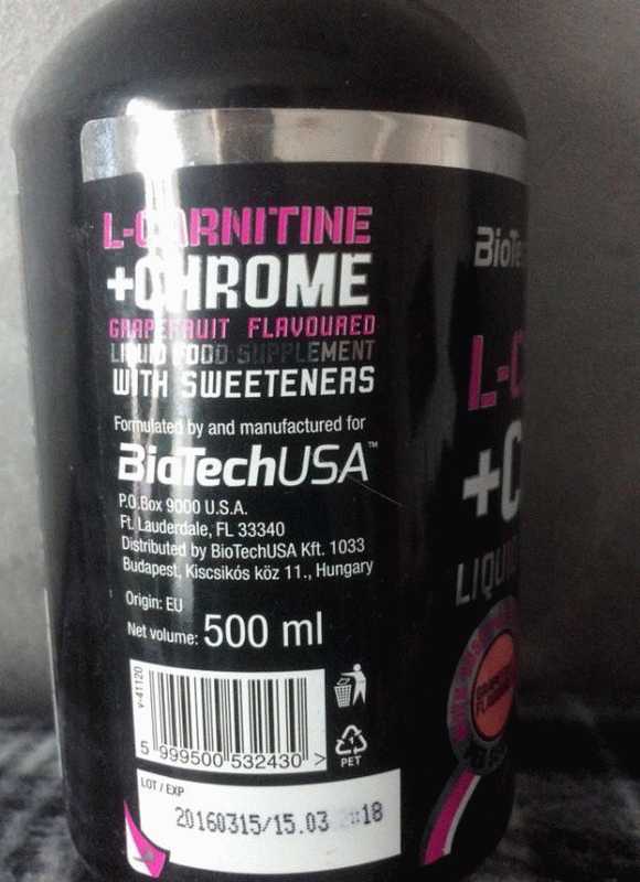 БАД BioTech L-Carnitine 100000 liquid фото