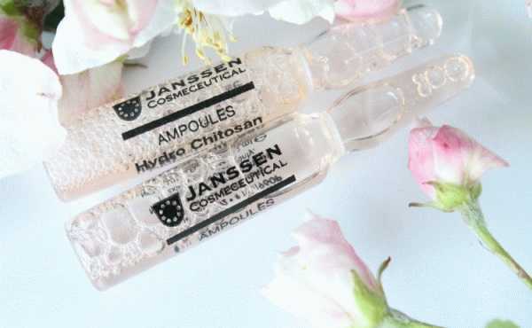 Janssen Cosmetics Skin Excel Glass Ampoules: Hydro Chitosan . Ампулы для сухой, обезвоженной и поврежденной кожи фото