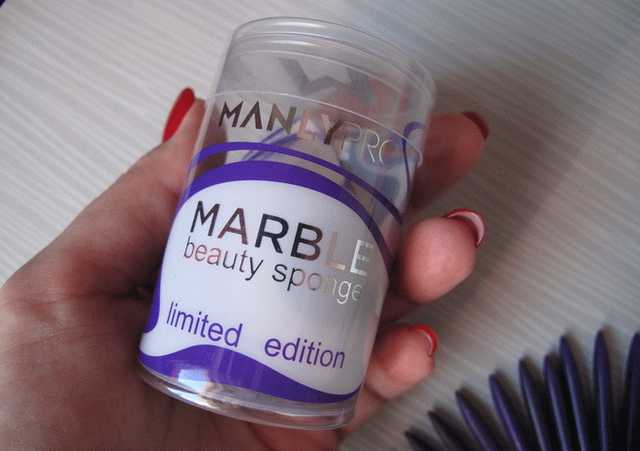 Лимитированный спонж-яйцо ManlyPro Marbled beauty sponge фото
