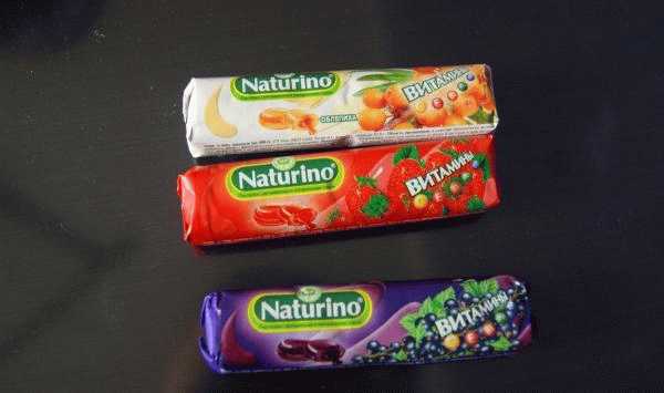 Леденцы Natur Produkt Naturino с витаминами и натуральным соком фото