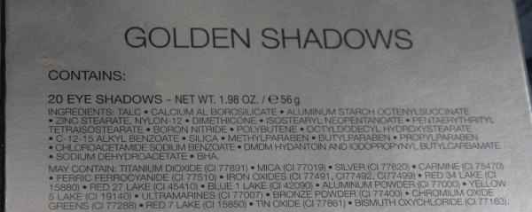 Палетка теней GA-De Golden Shadows фото