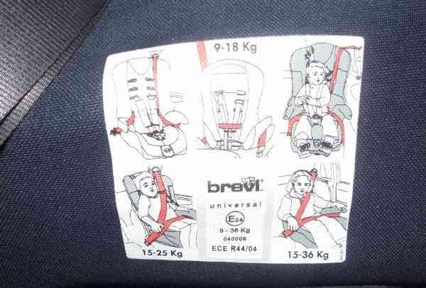 Автокресло Brevi Touring Sport 9-36 кг фото