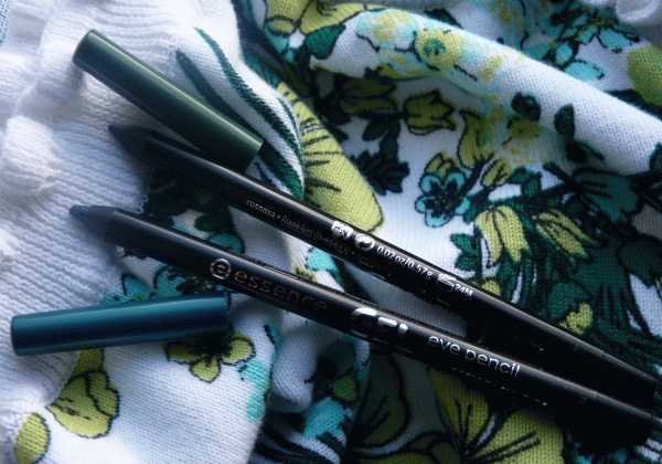 Встречаем весну красиво и бюджетно вместе с карандашами для глаз Essence Gel Eye Pencil waterproof #03 Urban Jungl и #04 Blue Lagoon фото