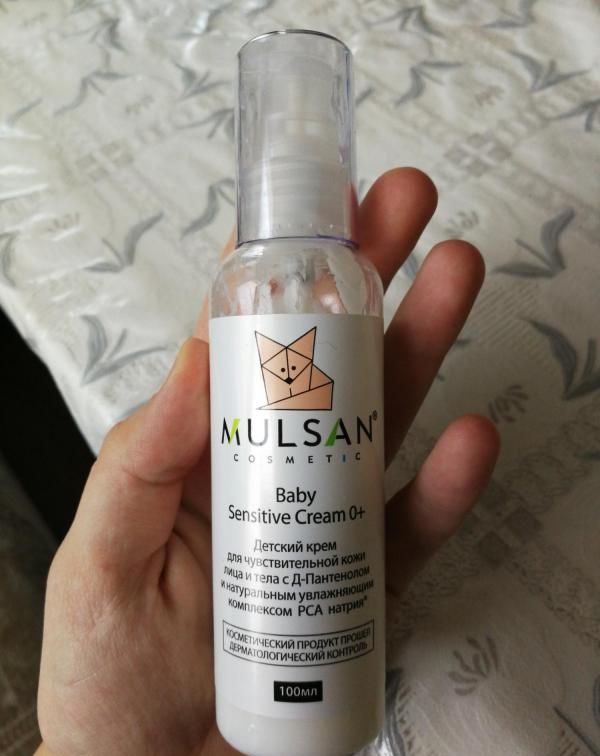 Детский крем для чувствительной кожи лица и тела Mulsan cosmetic Baby Sensitive cream 0+ фото