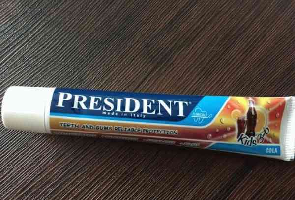 Детская зубная паста President Kids 3-6 лет фото