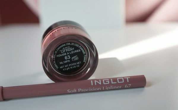 Краска-блеск для губ Inglot AMC Lip Paint № 63 и карандаш для губ Inglot Soft Precision Lipliner № 67 фото