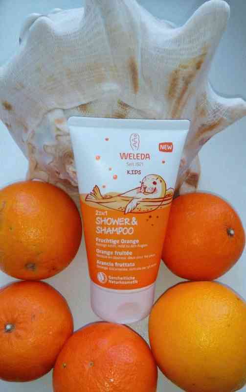 Детский шампунь-гель для волос и тела Weleda Апельсин фото