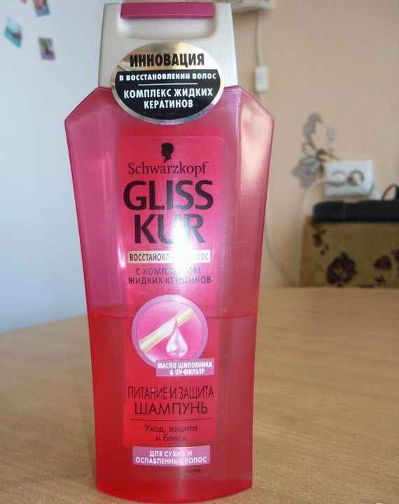 Шампунь Gliss Kur Питание и защита для сухих и ослабленных волос фото