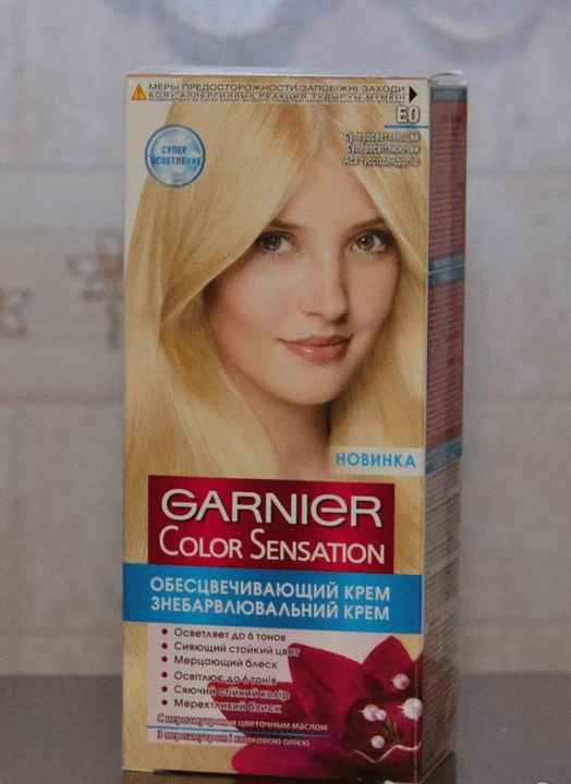 Обесцвечивающий крем Garnier Color Naturals Супер-блонд ЕО фото