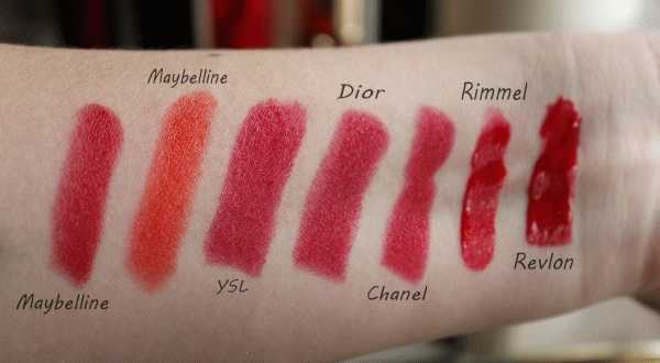 Мои красные помады и лаки для губ: Maybelline, Ysl, Dior, Chanel, Rimmel, Revlon фото