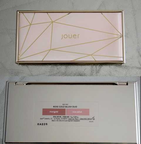 Jouer Cosmetics Blush Bouquet Rose Gold Dual Blush Palette фото