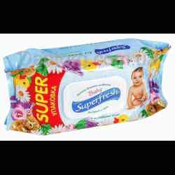 Детские влажные салфетки Superfresh     