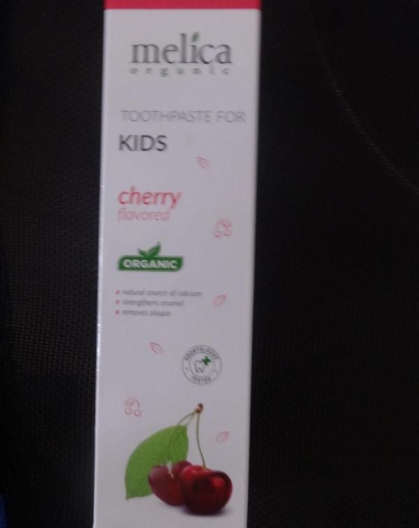Детская зубная паста Melica Organic со вкусом вишни фото
