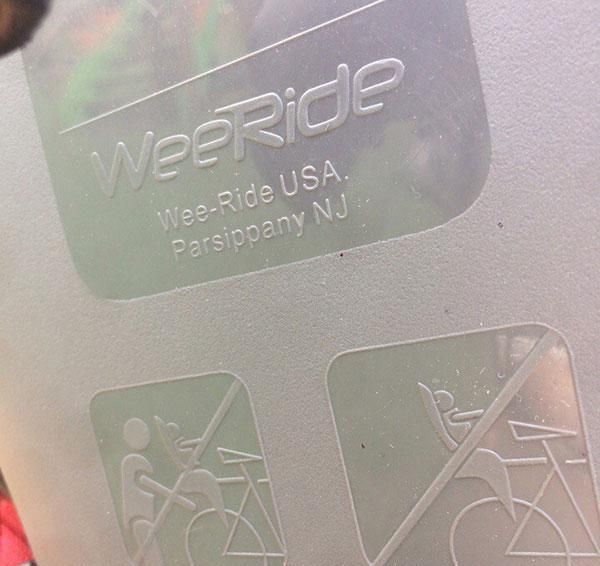 Детское велокресло WeeRide Safefront фото