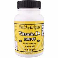 Витамин D3 Healthy Origins желатиновые