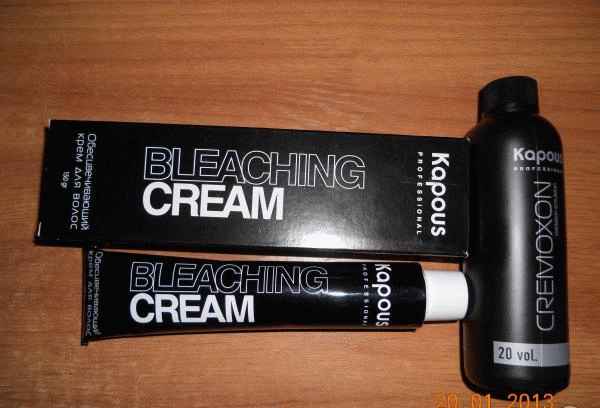 Обесцвечивающий крем для волос Kapous Bleaching Cream фото