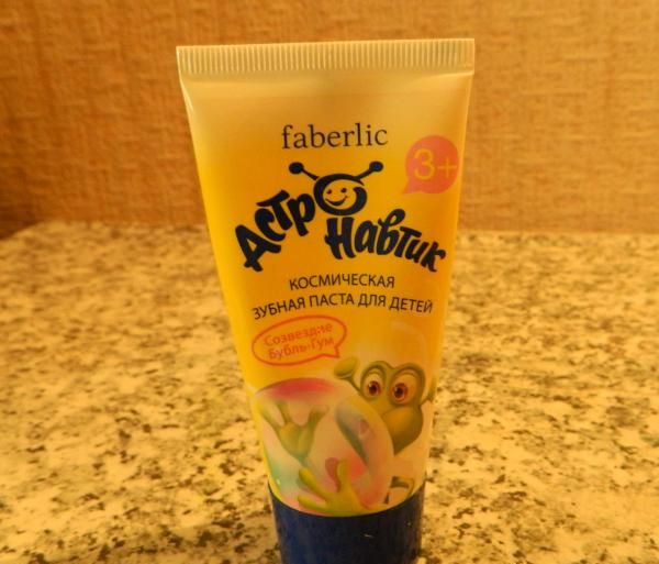 Зубная паста для детей Faberlic Астронавтик Созвездие Бубль-Гум фото