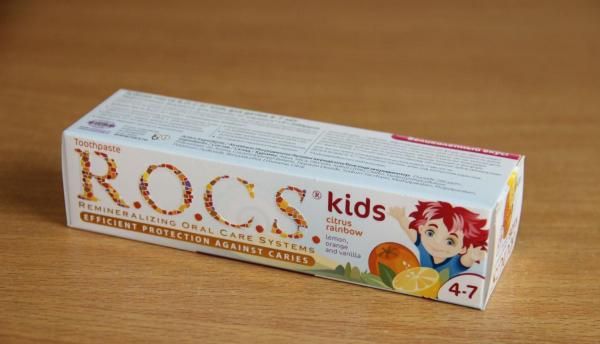 Зубная паста для детей R.O.C.S. от 4 до 7 лет Цитрусовая радуга фото