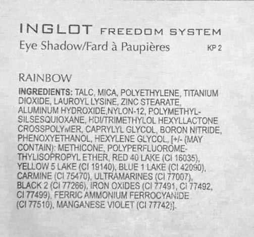 6 цветов Rадуги+1: inglot freedom system rainbow eye shadow 102, 107, amc eye shadow square 63 фото
