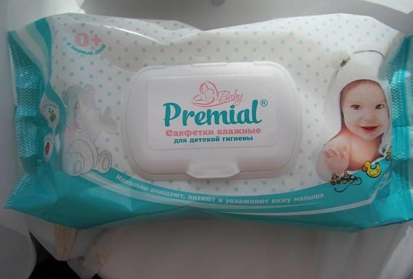 Влажные салфетки для детской гигиены Premial Baby фото