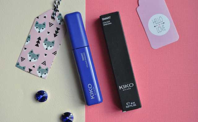 Цветная тушь с эффектом панорамного объема Kiko Smart Colour Mascara 02 Electric Blue фото