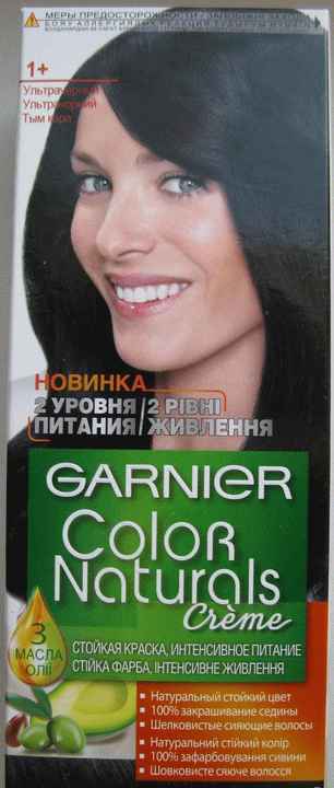 Краска для волос GARNIER Color Naturals с 3 маслами Олива, Авокадо и Карите фото