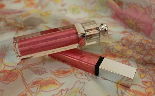 Dior Addict Ultra-Gloss 465 Shock VS Givenchy Gelee D’Interdit Smoothing Gloss Balm Crystal Shine Frozen Rose (6) фото