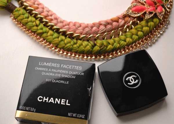 Chanel Lumieres Facettes Quadra Eye Shadow 537 Quadrille -действительно весенняя палетка теней фото