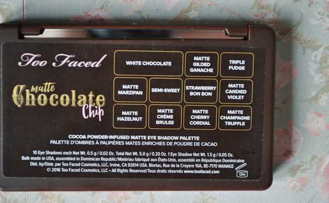 Ещё одна шоколадка Too Faced Matte Chocolate Chip фото