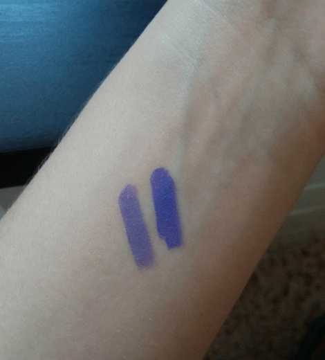 Сине-фиолетовое чудо от Inglot fredoom system lipstick #95 фото