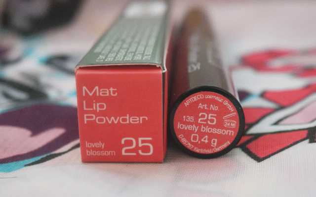 Пудра для губ ArtDeco Mat Lip Powder №25 Lovely Blossom фото