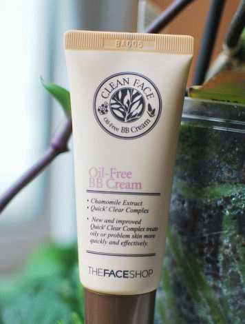 The Face shop Oil-free BB cream         