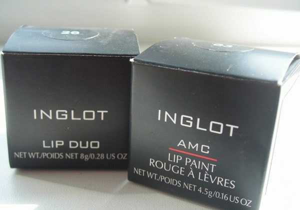 Первое знакомство с Inglot. Часть вторая. Средства для губ: Inglot AMC Lip Paint # 63, Inglot Lip Duo # 26 фото